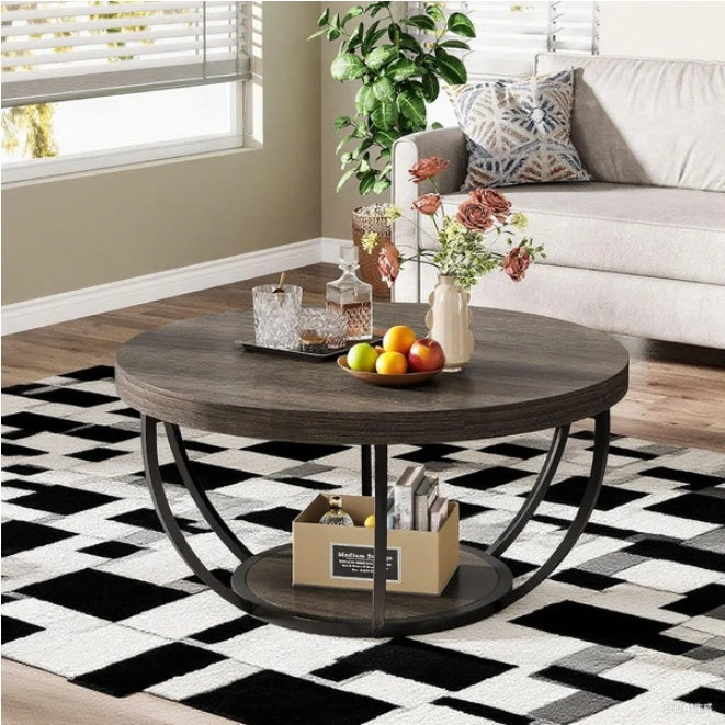 Off-White Wood Coffee Table