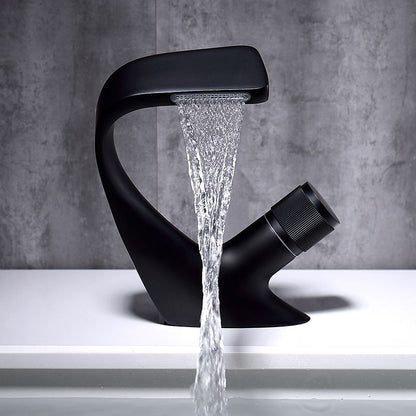 Wasserfall-Einloch-Wasserhahn
