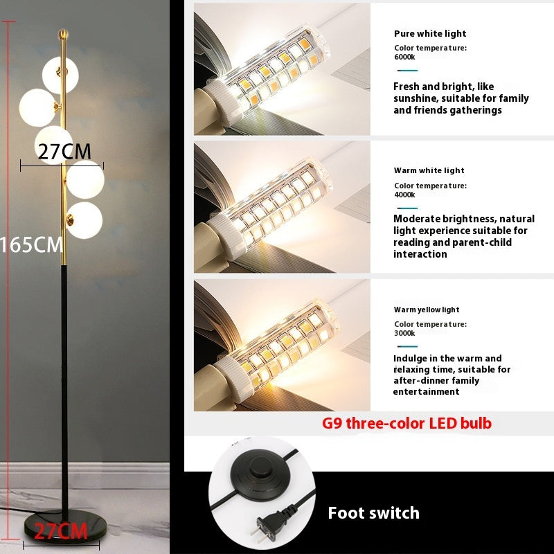 Einfache Wohnzimmer-Tischlampe Nordischer Stil für Schlafzimmer und Arbeitszimmer Dekoration Stehlampe
