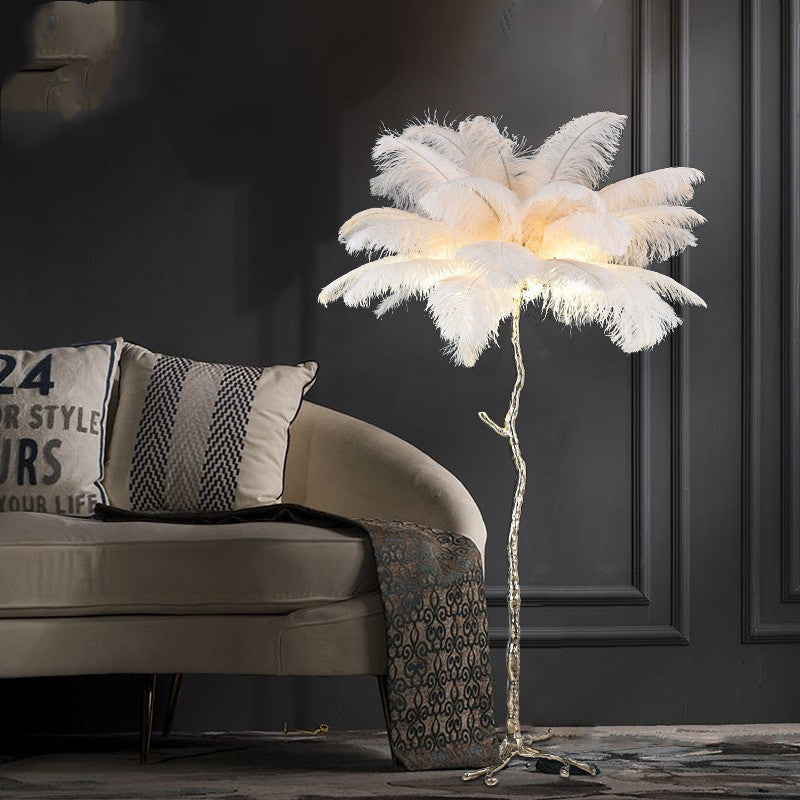 Schlafzimmer Nachttisch Federnlampe Kupferlampe Stehlampe