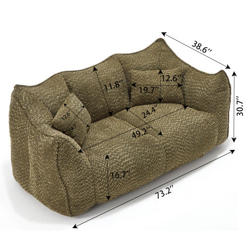 Boucle Bean Bag Chair