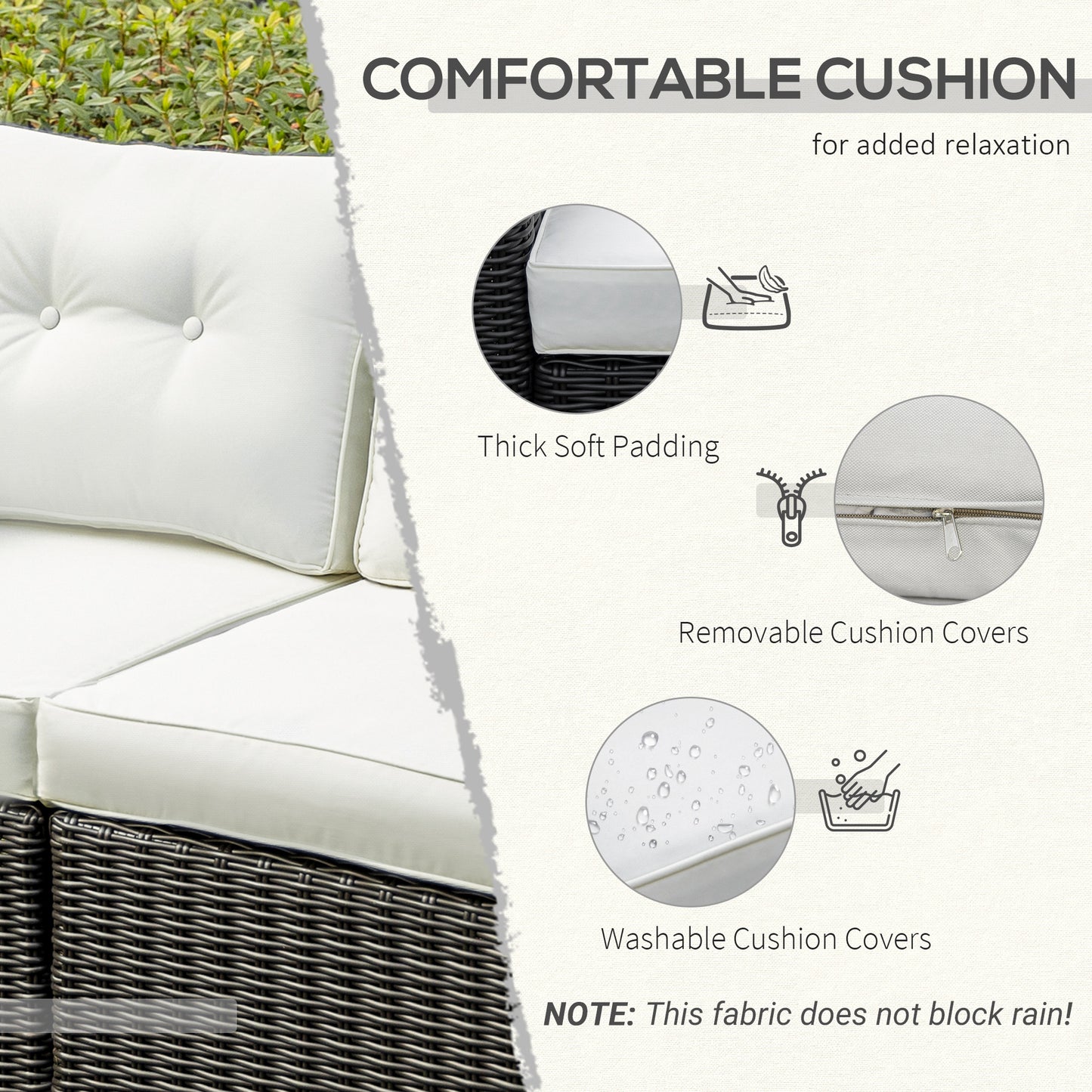 2-teiliges Patio-Ecksofa-Set