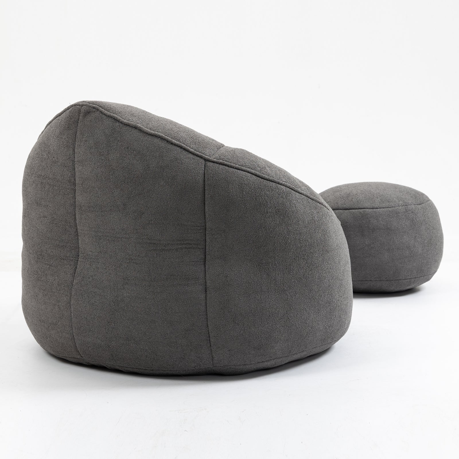 Gray Foam Bean Bag
