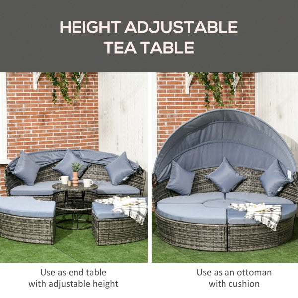 Grey Modular Outdoor Daybed