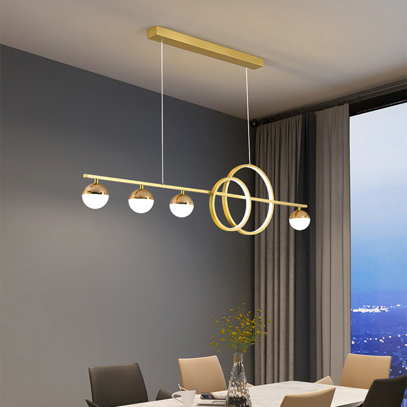 Rechteckige Tischlampe Kreativ Neu Esszimmer Bar Einfaches Modernes Kronleuchter