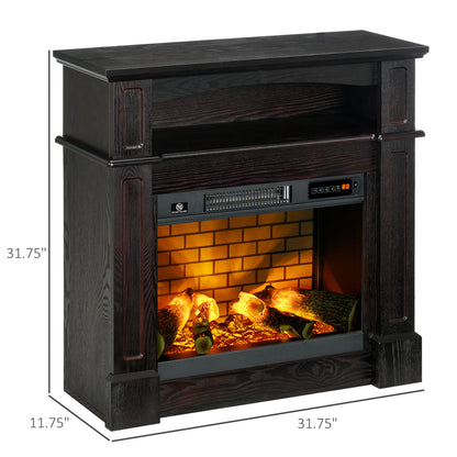 32" Elektro-Kamin mit Sims