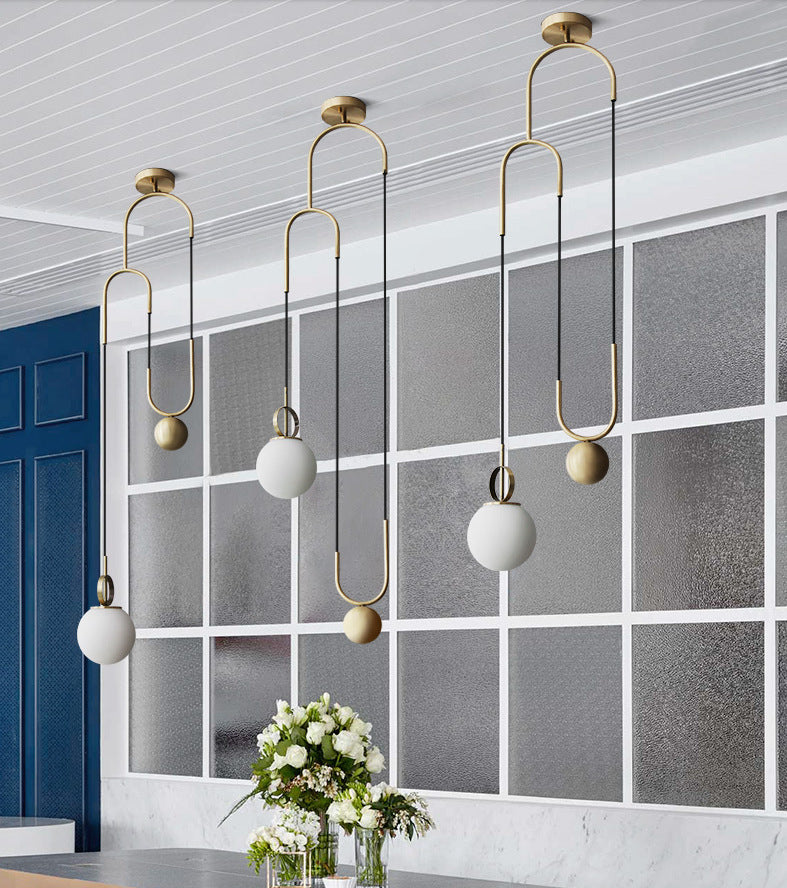 Creative Post-modern Glass Ball Decorative Chandelier