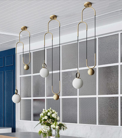 Creative Post-modern Glass Ball Decorative Chandelier