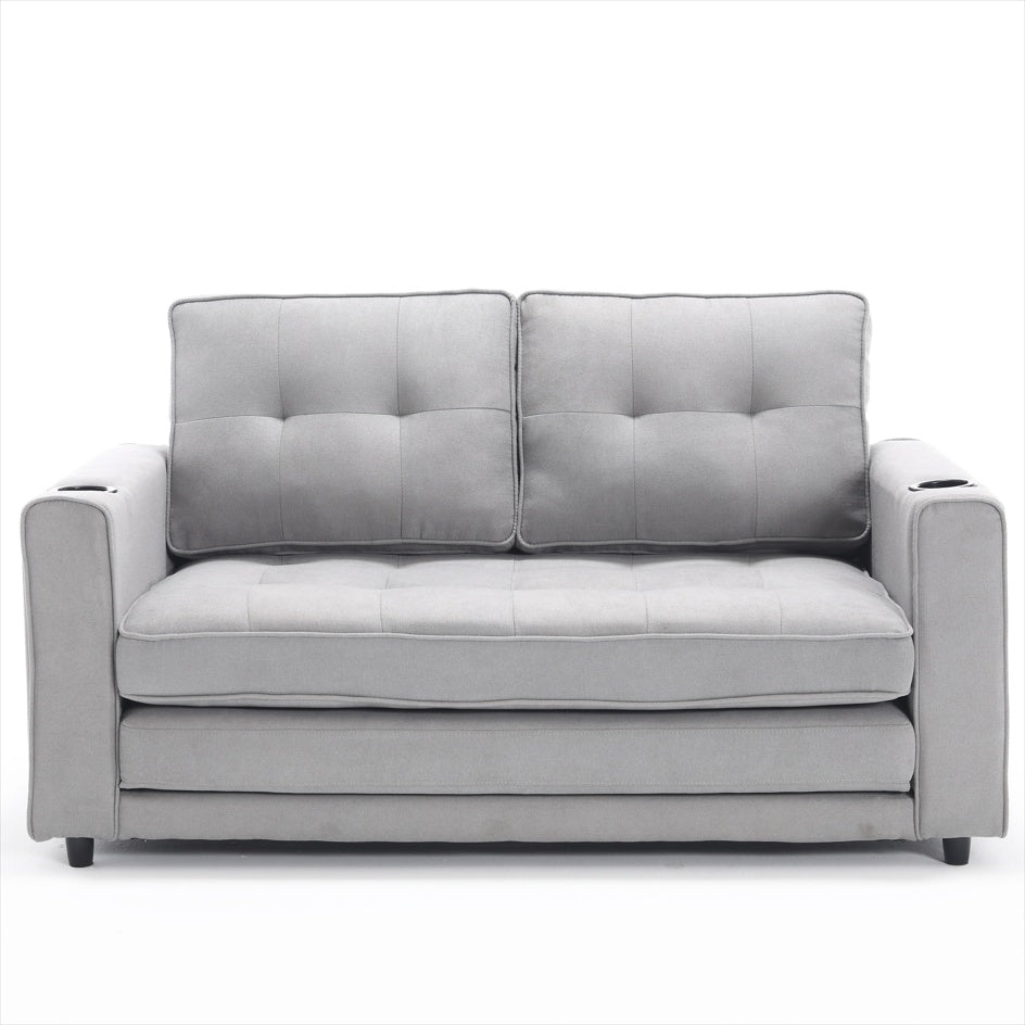 Modern Tufted Futon Sofa