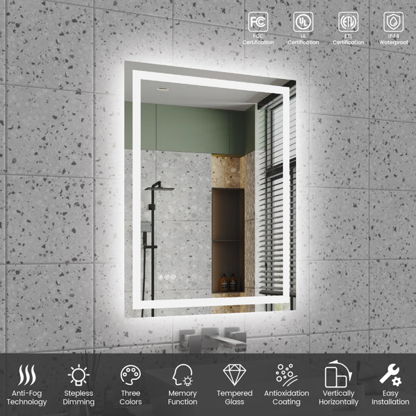 LED Rectangular Vanity Mirror