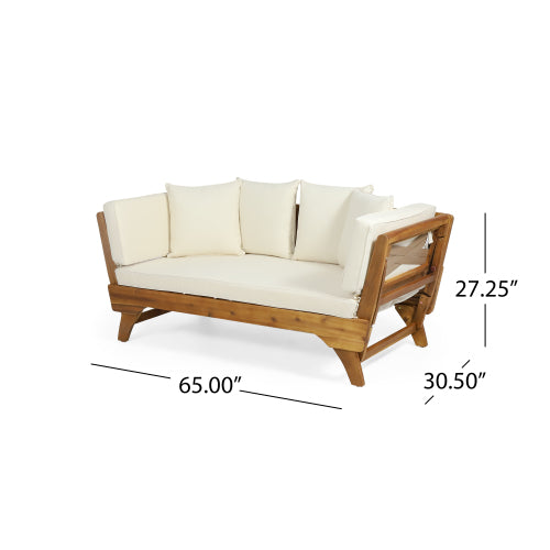 Teak Fabric Sofa Bed