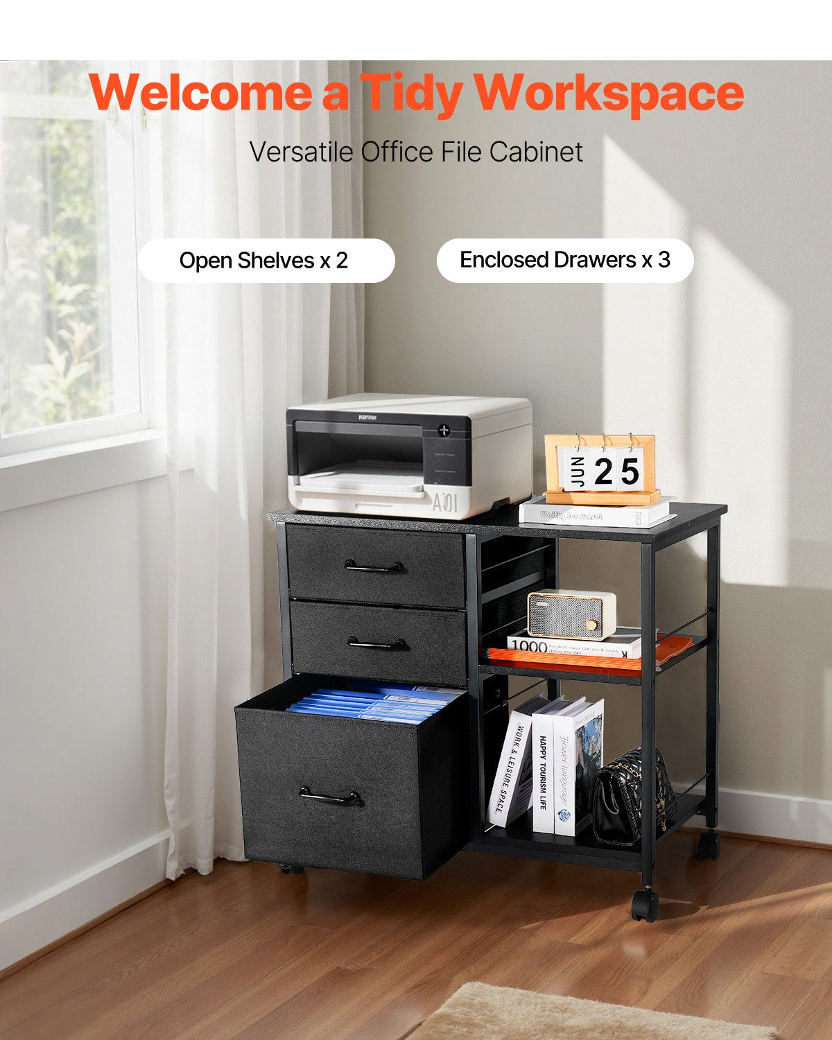 Black Metal File Cabinet