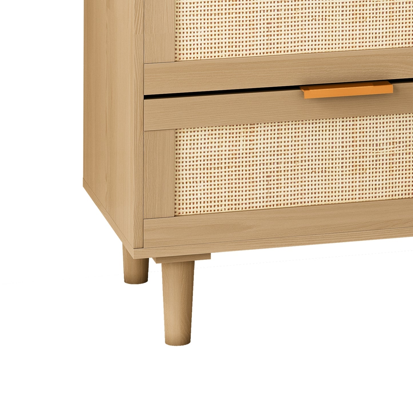 6-Schubladen-Rattan-Kommode Rattan-Schublade, Schlafzimmer, Wohnzimmer