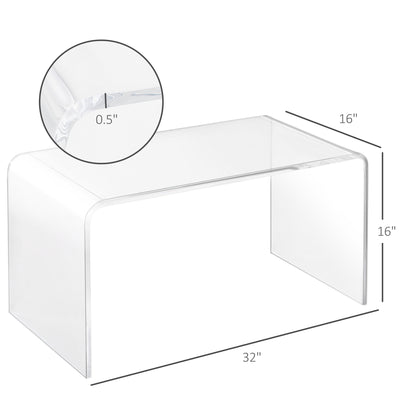 0,6" dickes Acryl-Kaffeetisch