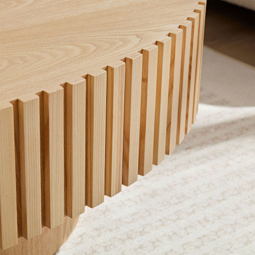Moderner handgefertigter Trommel-Couchtisch