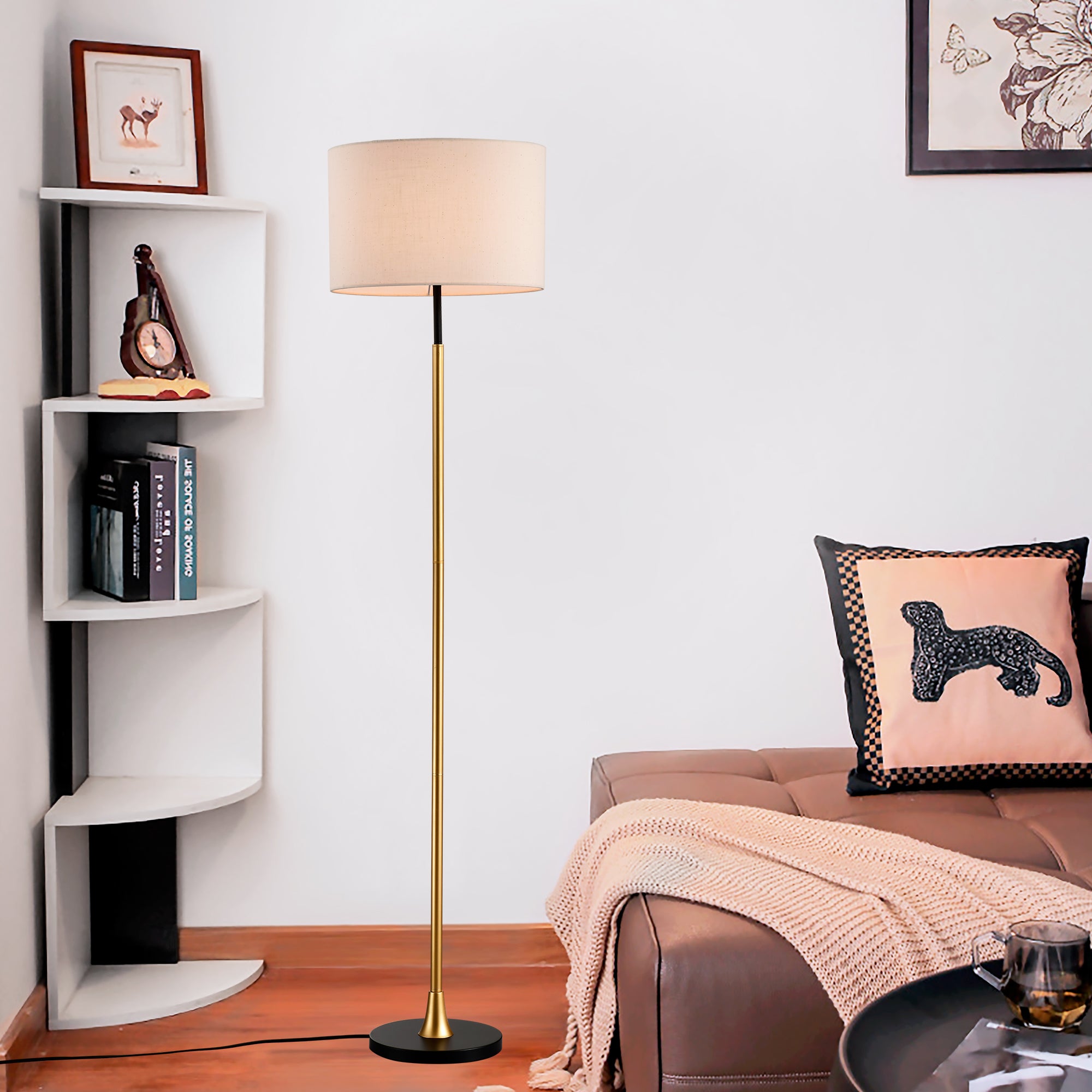 Industrial Black Floor Lamp