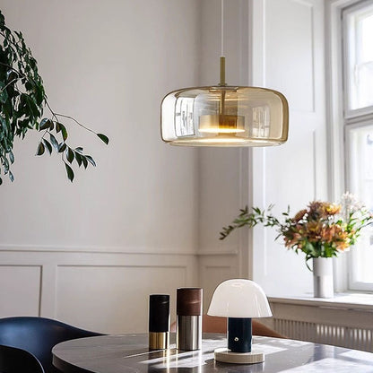 Nordic Glass Jellyfish Modern Minimalist Art Chandelier