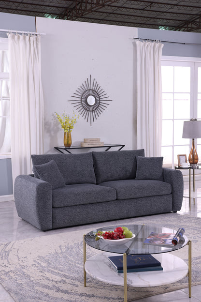 Modernes minimalistisches bequemes Stoff-GRAU-Sofa