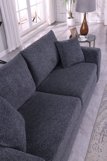 Modernes minimalistisches bequemes Stoff-GRAU-Sofa