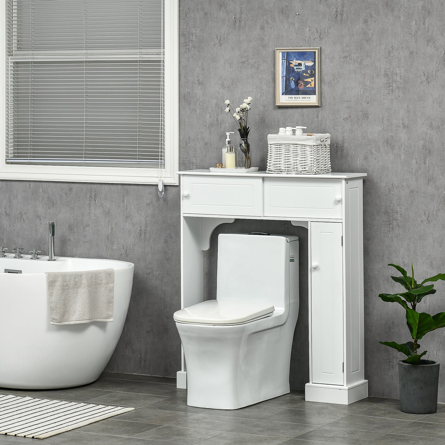 Badezimmerschrank über der Toilette