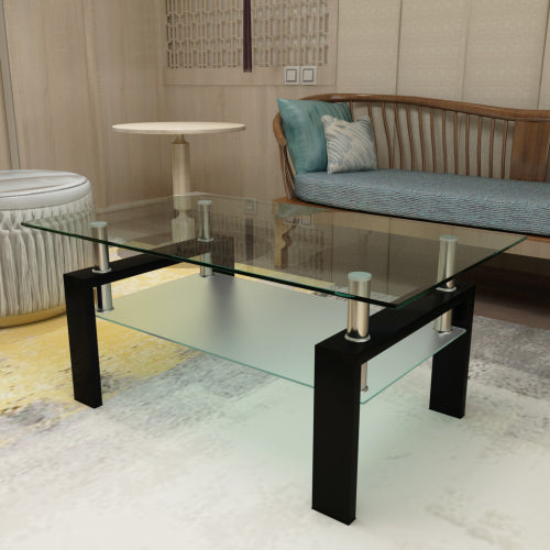 Clear Glass Coffee Table