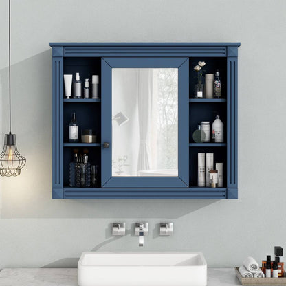 Wandmontierter Badezimmerschrank Moderner Wand Schrankschrank mit Spiegel Spiegelschrank