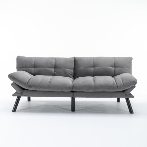Hellgraues umklappbares modernes Sofa-Bett