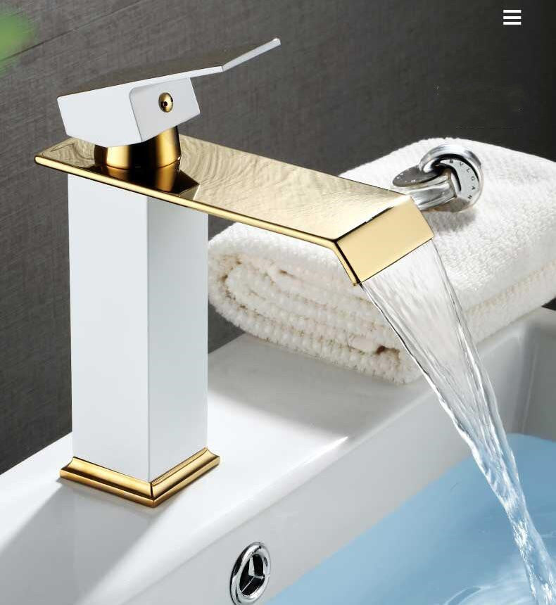 Schwarzer Gold Beckenarmatur Platinarmatur