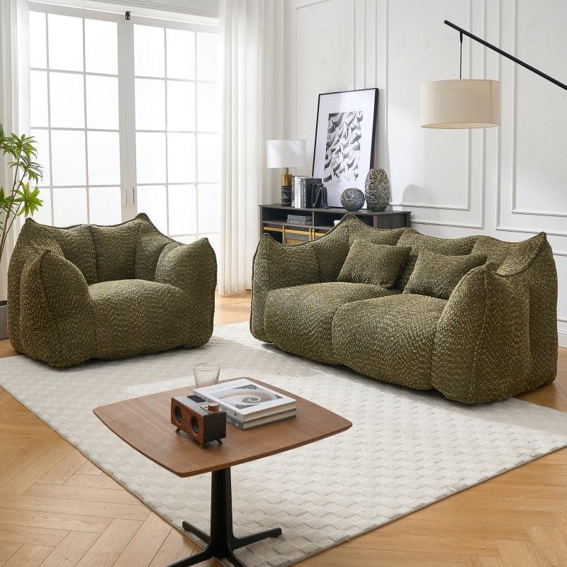 Boucle Bean Bag Chair