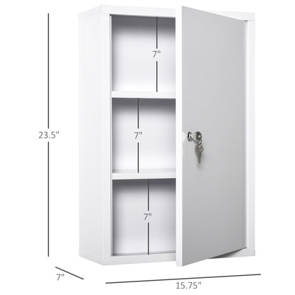 Wandmontierter Medizinschrank 3-stufiger Notfallkasten für Badezimmer und Küche