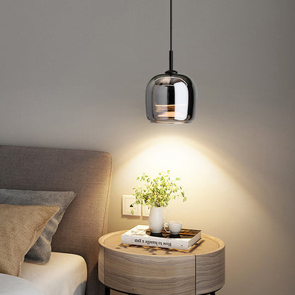 Italian Minimalist Dining Room Glass Chandelier