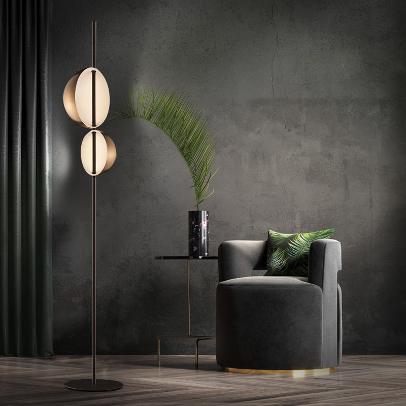 Stehlampe Wohnzimmer Gold Schlafzimmer Doppeltkopf Aufrecht