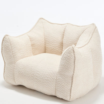 Komprimierter Plüsch-Sitzsack-Sofa-Couch – Mit Hochleistungsschaum gefüllt, ultraleichtes Bouclé-Loungestuhl für eine oder zwei Personen, gemütliche Sitzmöglichkeit im Wohnzimmer zum Lesen, Spielen und Entspannen, platzsparend vakuumverpackt