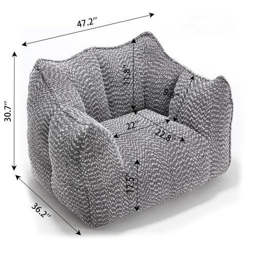 Boucle Bean Bag Chair