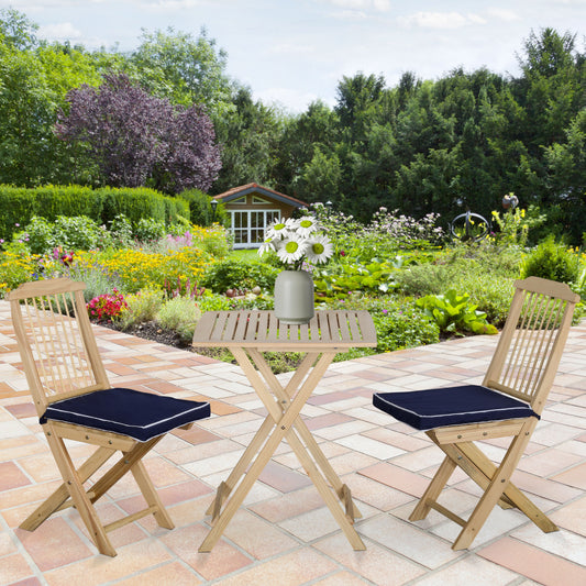 3-teiliges Patio-Klapptisch-Bistro-Set