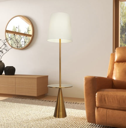 Brass Accent Floor Lamp
