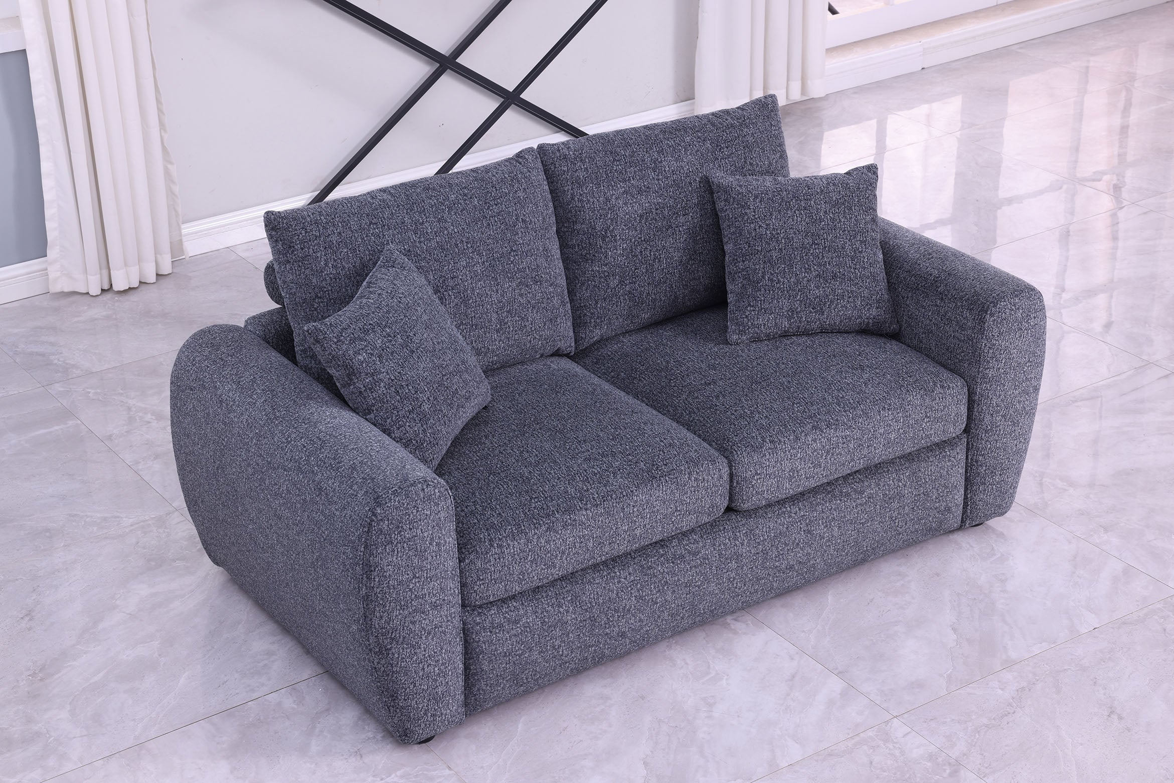 Moderne minimalistische bequeme komprimierbare GRAUE Sofa