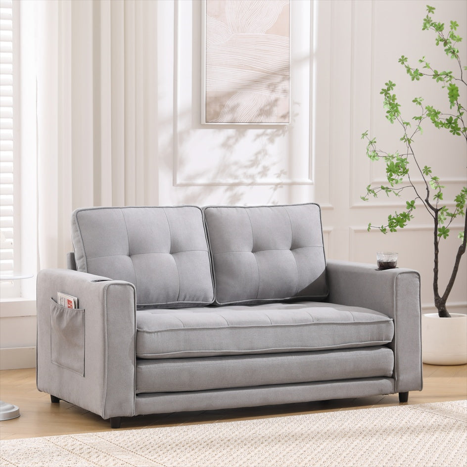 Modern Tufted Futon Sofa
