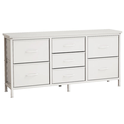 Kommode mit Schubladen für das Schlafzimmer, Schubladen mit Holztop und Metallrahmen