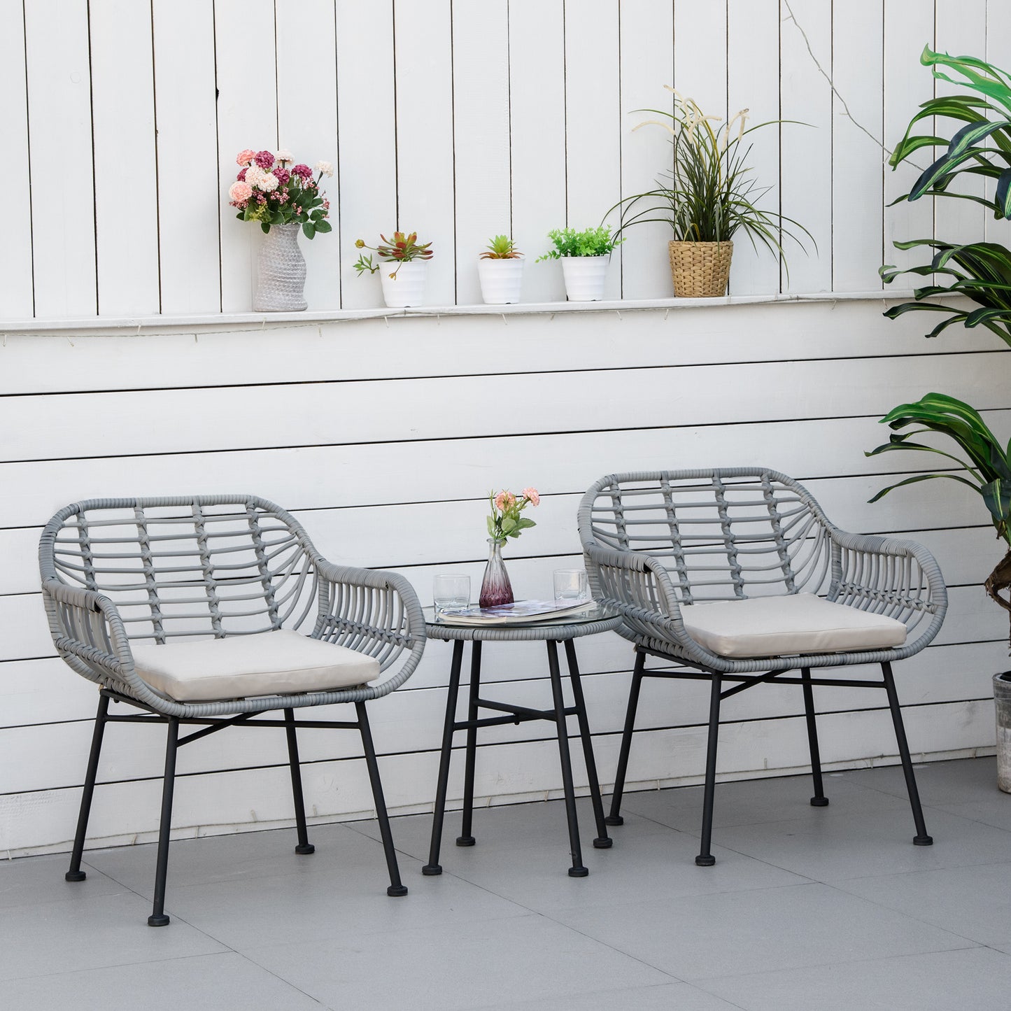 3-teiliges Terrassen-Set