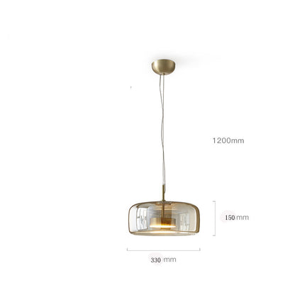 Einfaches Wohnzimmer-Schlafzimmer-Kopf-Glas-Lüster