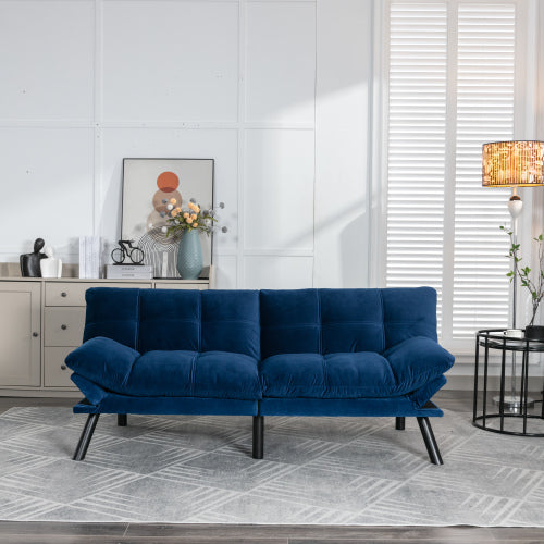 Marineblaues Klappbares Modernes Sofa-Bett