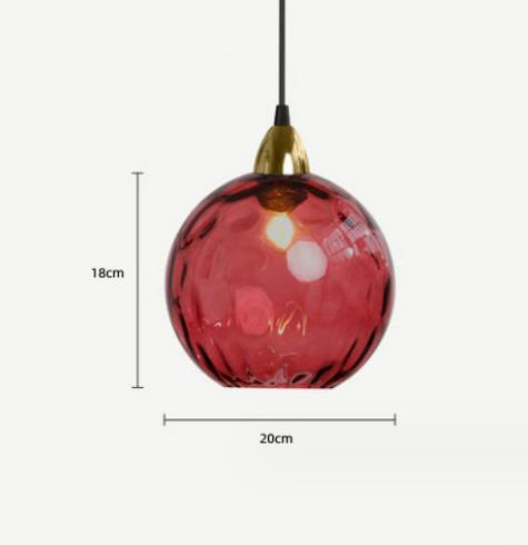 Modern Minimalist Lamp Bedroom Creative Glass Chandelier