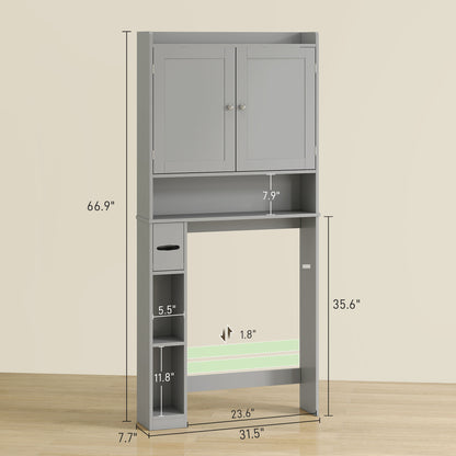 Moderne Aufbewahrungsschrank über der Toilette mit 2 Türen
