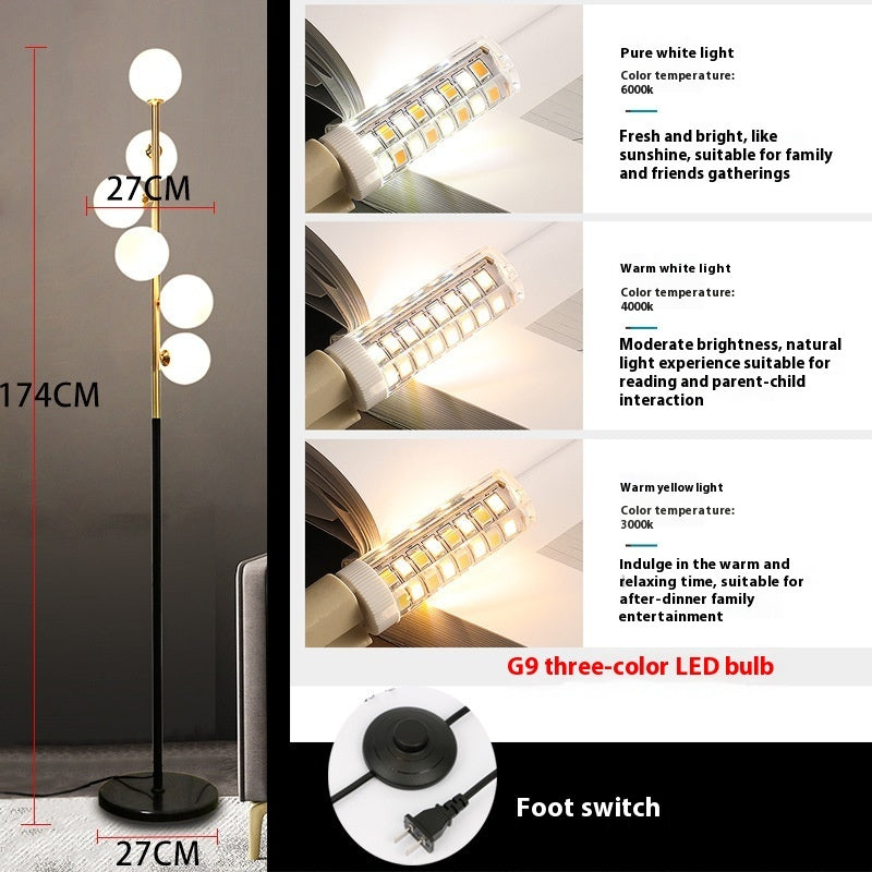 Einfache Wohnzimmer-Tischlampe Nordischer Stil für Schlafzimmer und Arbeitszimmer Dekoration Stehlampe