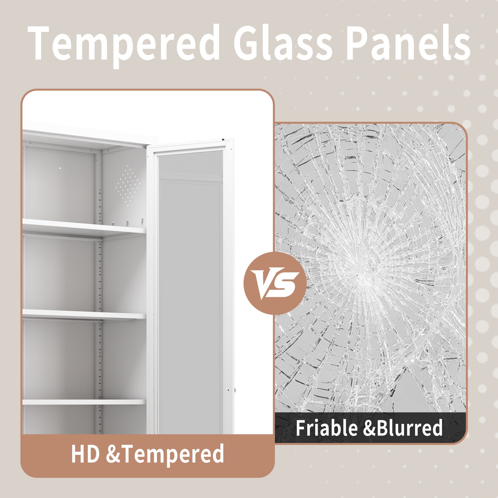 White Tall Storage Cabinet