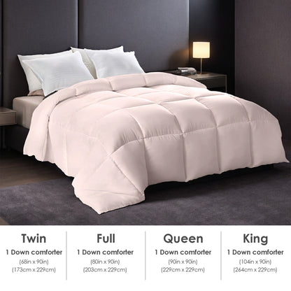 Überdimensionierte Flauschige Dicke Daunendecke - Rosa Erhöhte Wärme Mit Hautfreundlichem Komfort. Perfekt Für Gemütliche Schlafzimmer & Luxushotels. Maschinenwaschbar. Ideales Weihnachtsgeschenk.