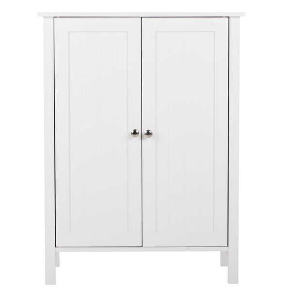 Weißes Badezimmerschrank mit Doppeltür