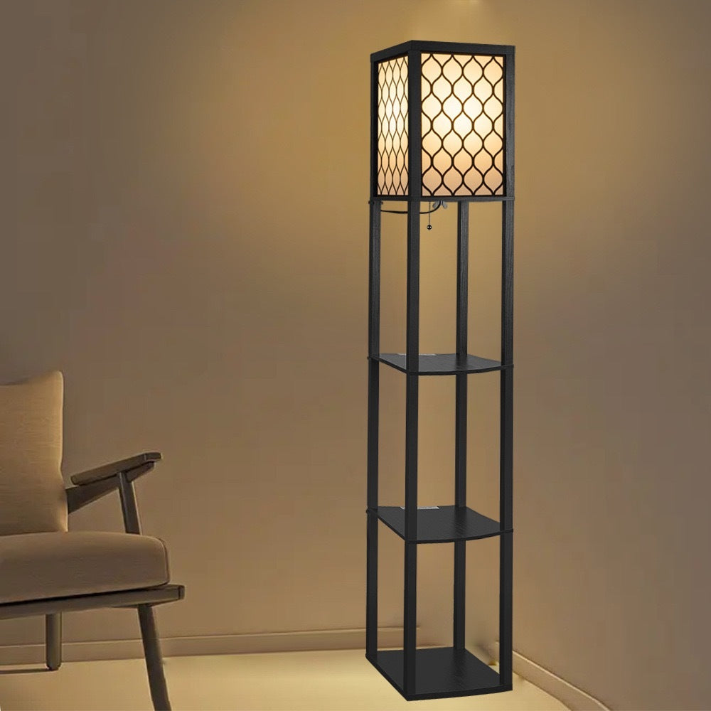 Multifunctional Shelf Floor Lamp