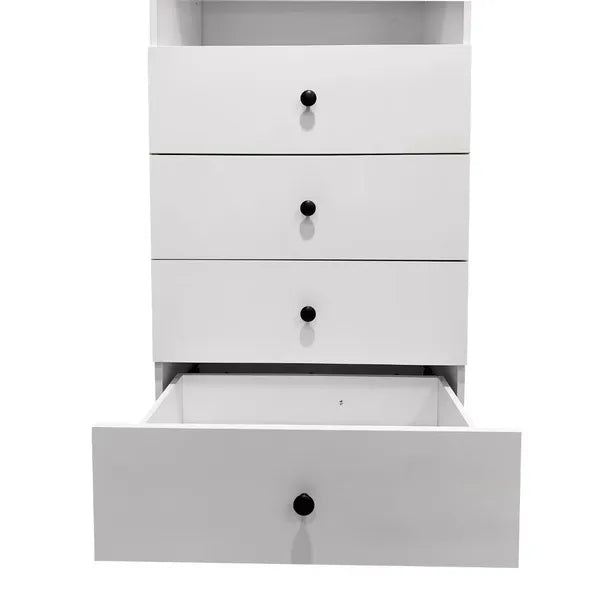 Wooden Closet Organizer Modern Open Wardrobe Bedroom